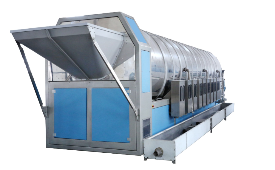 洗衣房設備中的隧道式工業(yè)洗衣機